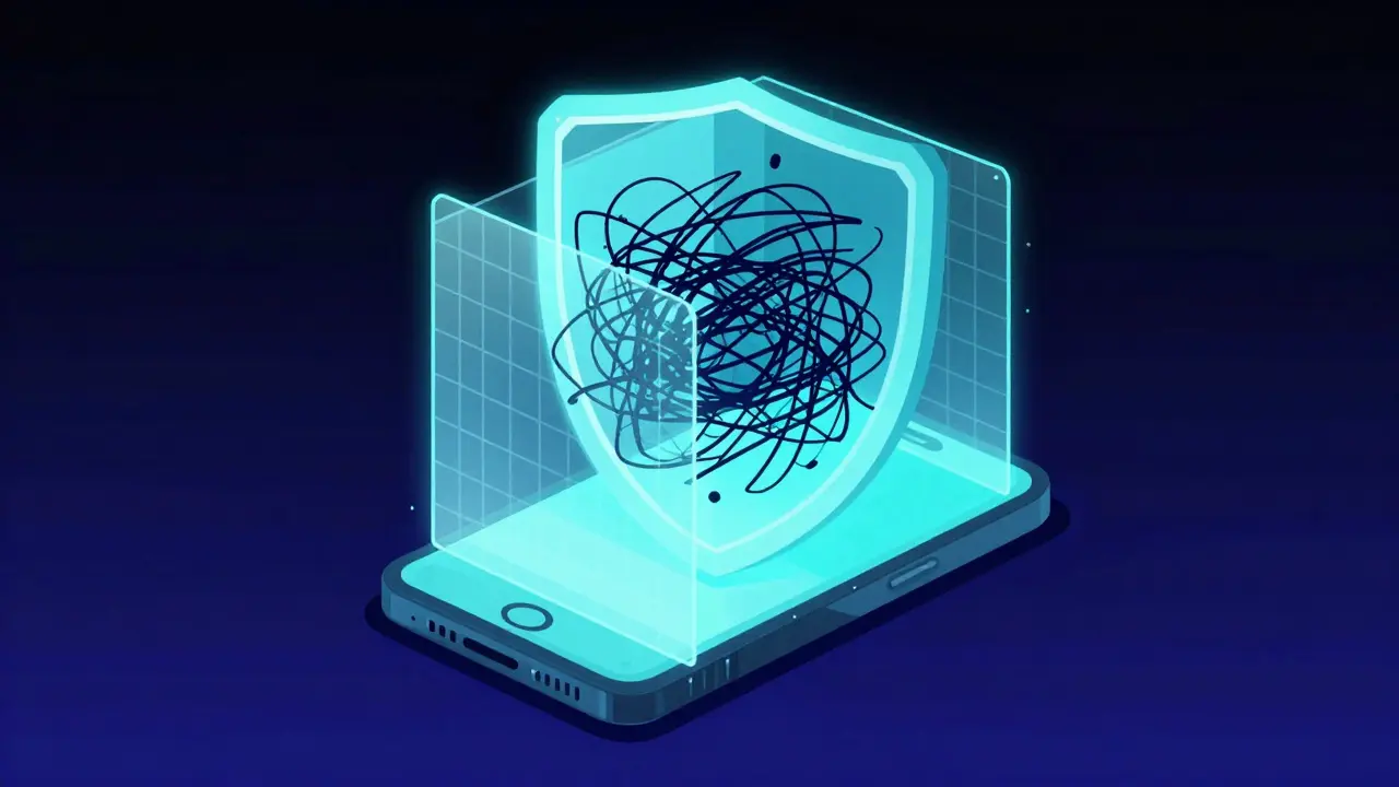 Digital device creating a protective shield against drug risks