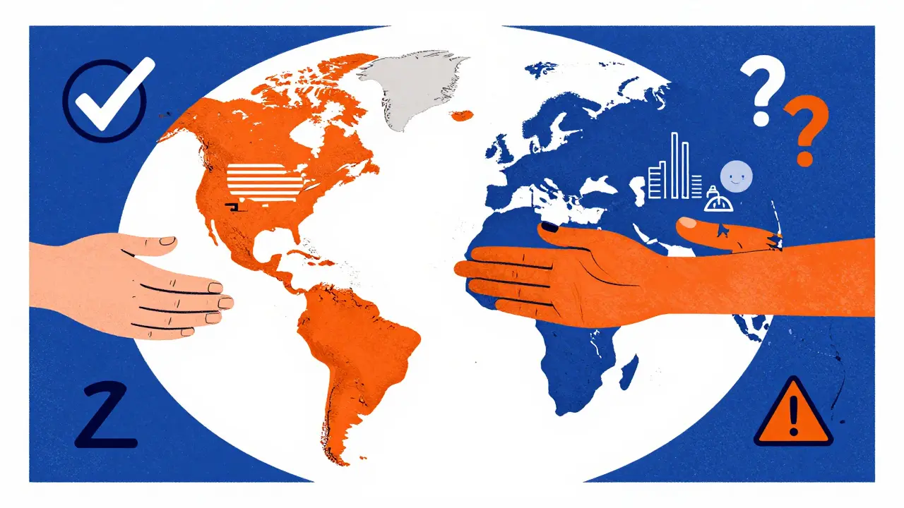 Graphic illustration of global regulatory parity for manufacturers